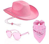 YROHGKPN Disfraz de vaquero occidental para mujer, ala ancha, top de moda, festival musical, cosplay, traje de despedida de soltera, disfraz de fiesta al aire libre