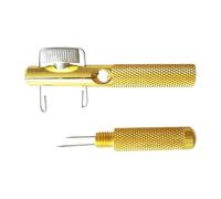 YROHGKPN Dispositivo de amarre portátil para nudos de pesca, antideslizante, herramienta ergonómica de fijación de gancho de metal para entusiastas del agua dulce, herramienta portátil para nudos de
