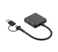 YROHGKPN Divisor USB C 4 en 1 / Estación de acoplamiento adaptador con 2 USB 2.0 + 1 USB 3.0 + 1 adaptador tipo base para laptop Expansión