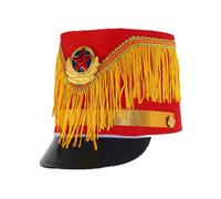 YROHGKPN Drum Majors Vintage Halloween Marchas Banda Caballero Navidad Cosplay Show Accesorios Sombreros para Niños Blanco Azul Disfraz