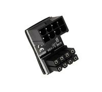 YROHGKPN Eficiente adaptador de alimentación PCIe de 8 pines de 180 grados para una instalación de tarjeta gráfica optimizada, accesorios de construcción, fuente de alimentación GPU