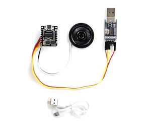 YROHGKPN El módulo de chip de voz MP3 admite MP3 con suficiente capacidad de memoria para personalizar los mensajes acústicos Reproducción acústica personalizable