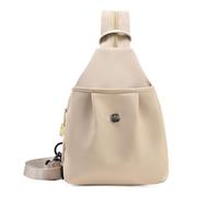 YROHGKPN Elegante bolsillo en el pecho con compartimento secreto y correa ajustable Mochila ligera de nailon para uso diario Mochila indispensable Monedero, caqui
