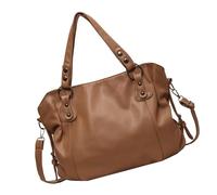 YROHGKPN Elegante bolso coreano para mujer práctico PU espacioso bolso de hombro hombro viajero indispensable elegante para todos los días, marrón