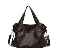 YROHGKPN Elegante bolso coreano para mujer práctico PU espacioso bolso de hombro hombro viajero indispensable elegante para todos los días, marrón