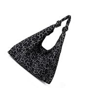 YROHGKPN Elegante bolso de antebrazo con estructura de ante suave generoso espacio de almacenamiento bolso de hombro con motivo animal mujer bolso antebrazo de ante, Estampado de leopardo negro