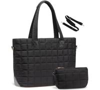 YROHGKPN Elegante Bolso De Hombro De Algodón Con Mucho Espacio. Bolso De Hombro Para Negocios Escuela Y Viajar. Bolsa de Trabajo Indispensable, Negro
