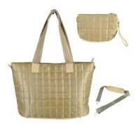 YROHGKPN Elegante Bolso De Hombro De Algodón Con Mucho Espacio. Bolso De Hombro Para Negocios Escuela Y Viajar. Bolsa de Trabajo Indispensable, caqui