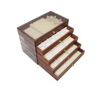 YROHGKPN Elegante joyero de madera con estructura organizativa, caja de almacenamiento de joyas, adecuado para conservación a largo plazo, caja elegante