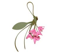 YROHGKPN Elegante Osmanthus llavero, accesorios, organizador de llaves suave, resistente al desgaste PU cuero bolsos monederos decoración, colgante de bolso de cuero PU, Rosa rojo., Talla única