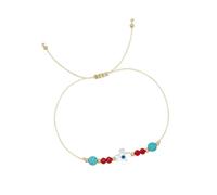 YROHGKPN Elegante pulsera de perlas de ojos malvados con concha natural y detalles de cristal, joyería de moda para fiestas y uso diario, talla única, como se describe
