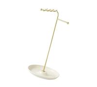 YROHGKPN Elegante soporte de metal para collares y joyas, organizadores elegantes portátiles para accesorios y relojes, organización del hogar, solución de almacenamiento de joyas