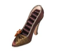 YROHGKPN Elegante soporte para joyas para zapatos de tacón alto, adecuado para la organización de pendientes, collares, anillos y pequeños accesorios. Organizador de joyas brillante para zapatos de