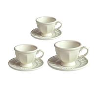 YROHGKPN Elegantes tazas de café de aleación estilo francés decoraciones para casa de muñecas para una escena realista del té de la tarde 3 piezas casa de muñecas conjunto de accesorios de cocina