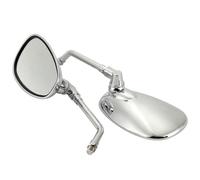 YROHGKPN Espejo retrovisor de gran angular antideslumbrante con visión amplia en ángulo ajustable para una conducción nocturna segura, revestimiento antioxidante espejo de motocicleta