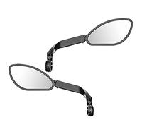 YROHGKPN Espejo retrovisor giratorio de 360 grados para bicicleta con 21 - 26 mm de diámetro, reflector de alta definición, espejo retrovisor de bicicleta de acero inoxidable