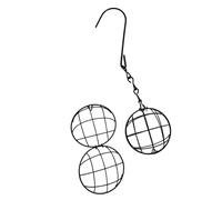 YROHGKPN Estación de alimentación para pájaros de hierro forjado, resistente a la intemperie, fácil de instalar, soporte para bolas de sebo para patio