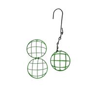 YROHGKPN Estación de alimentación para pájaros de hierro forjado, resistente a la intemperie, fácil de instalar, soporte para bolas de sebo para patio