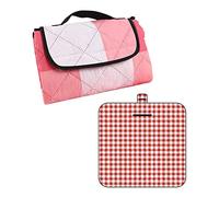 YROHGKPN Esterilla de picnic ultraligera con patrón de cuadros 3 capas manta de picnic al aire libre camping playas impermeable y a prueba de arena bolsa de playa impermeable