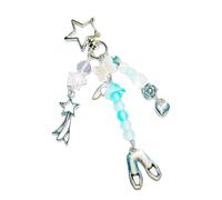 YROHGKPN Estética estrella fresa anillos elegante bolso encanto llavero colgante adorno para bolsos y regalos mujeres niñas accesorios, a, Talla única