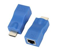 YROHGKPN Extensor de red compatible con RJ45 a HDTV para 1080p hasta 30 m sobre Cat5e/cable 6 para cine en casa y conferencias compatible con extensor