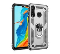 YROHGKPN Funda para teléfono móvil con función atril, resistente a los arañazos, para modelos compatibles, a prueba de golpes, color plateado