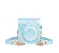 YROHGKPN Funda protectora a cuadros de cuero PU para Mini12 correas de hombro ajustables cubiertas protectoras de cámara