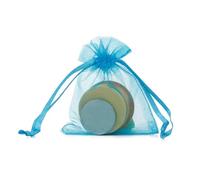 YROHGKPN Fundas reutilizables de poliéster para árboles frutales con cierre de cordón, diseño de pájaro transpirable para huertos, jardinería, bolsas de frutas, Lago, azul, 20 30cm