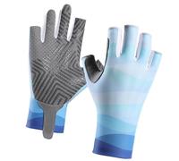 YROHGKPN Guantes sin dedos para pesca, senderismo, ciclismo, protección solar, guantes de pesca unisex, antideslizantes, elásticos, ciclismo sin dedos