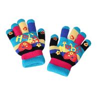 YROHGKPN Guantes térmicos cálidos de moda espesan elegantes mitones para clima frío invierno ciclismo esquí escalada invierno niña grande, azul celeste, M