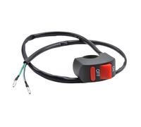 YROHGKPN Herramienta para motocicleta Interruptor de 2 hilos simple resistente a la intemperie ABS interruptor de metal estable respuesta perceptible fácil instalación rápida instalación de la parte