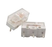 YROHGKPN HUANO - 2 piezas Original HUANO Transparente Blanco 0.74N Ratón Microinterruptor 3 pines de aleación de oro 80 millones para juegos de por vida Interruptor de ratón