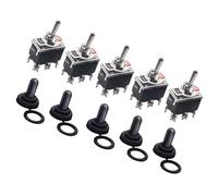 YROHGKPN Interruptor basculante para coche con tapas impermeables, orificio de montaje de 12 mm, interruptor de control, 15 A, 250 VAC, diseños para barco, coche, barco, interruptor basculante con