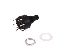 YROHGKPN Interruptor de banda RS16 de plástico, interruptor de banda giratoria de 16 mm, ejes de 15 mm, 1, 5/6/8 posiciones, 2, 3/4 posiciones