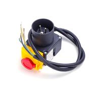 YROHGKPN Interruptor electromagnético de 250 V, 16 A, botón de presión, fácil instalación para cortadores de madera, electromagnéticos