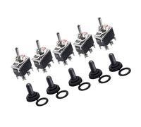 YROHGKPN Interruptores de palanca de grado marino, 12 controles eléctricos resistentes al agua, clasificación de 15 A, fácil de usar para uso automotriz, interruptores de barco con diseño antirotación