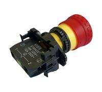 YROHGKPN Interruptores pulsadores industriales redondos HY57B Not Apagado Interruptor de botón para aplicaciones eléctricas, duradero para equipos de maquinaria