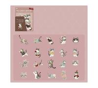 YROHGKPN Juego de 20 pegatinas para cachorros y gatos, divertidos dibujos animados, arte para ventanas, puertas, cuadernos, álbumes de recortes, pegatinas de gatitos