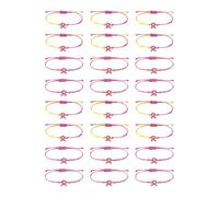 YROHGKPN Juego de 24 pulseras elásticas para concienciación, cómodo diseño de cordón tejido para el pecho, conciencia de la salud, joyería para mujeres
