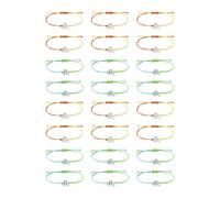 YROHGKPN Juego de 24 pulseras elásticas para concienciación, cómodo diseño de cordón tejido para el pecho, conciencia de la salud, joyería para mujeres