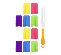 YROHGKPN Juego de guantes de recambio de polvo reutilizables y lavables con fibras suaves, diseño giratorio completo para cada necesidad de limpieza, detalle de coche, plumero