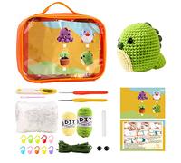 YROHGKPN Juego de muñecos de ganchillo de lana tejida a mano, con colgante de pulpo, regalo para amigos, niños, juguetes de peluche, lana, regalo para manualidades, crochet y principiante