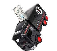 YROHGKPN Juguete educativo financiero de plástico ABS para niños con ranura para monedas giratoria, función de historia y auténtica experiencia bancaria, tarro de dinero interactivo