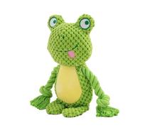 YROHGKPN Juguete masticable de peluche duradero para perros con ruido chirriante para un juego divertido y cuidado dental, fácil de limpiar a mano, juguete para aliviar el aburrimiento del perro