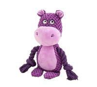 YROHGKPN Juguete masticable de peluche duradero para perros con ruido chirriante para un juego divertido y cuidado dental, fácil de limpiar a mano, juguete para aliviar el aburrimiento del perro