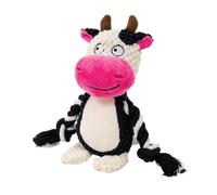 YROHGKPN Juguete masticable de peluche duradero para perros con ruido chirriante para un juego divertido y cuidado dental, fácil de limpiar a mano, juguete para aliviar el aburrimiento del perro