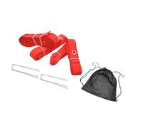YROHGKPN Línea de voleibol de playa con clavos para el suelo, límites al aire libre, canchas de cincha, marcadores duraderos para exteriores