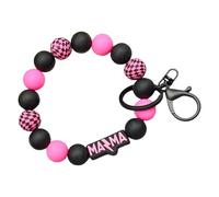 YROHGKPN Llavero de silicona de moda para mamás, diseño de tablero de ajedrez, accesorio de joyería, regalo para mamá, B, Talla única