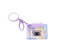 YROHGKPN Llavero portátil con reproductor de música para coleccionistas, entusiastas retro, colores vibrantes, durabilidad, soporte para caja