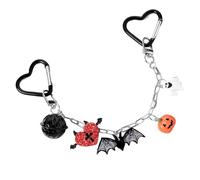 YROHGKPN Llaveros estéticos colgantes de bolsillo encanto calavera fantasma llavero encantos para mujeres bolso mochila decoraciones calavera calabaza llavero encantos, a